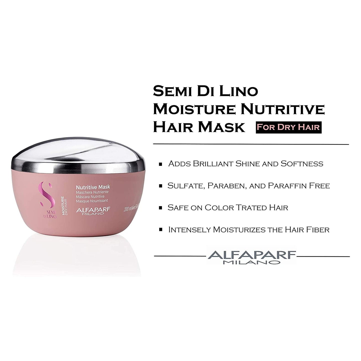 Alfaparf Semi Di Lino NUTRITIVE Moisture Hair Mask For Dry Hair (VARIOUS SIZES)