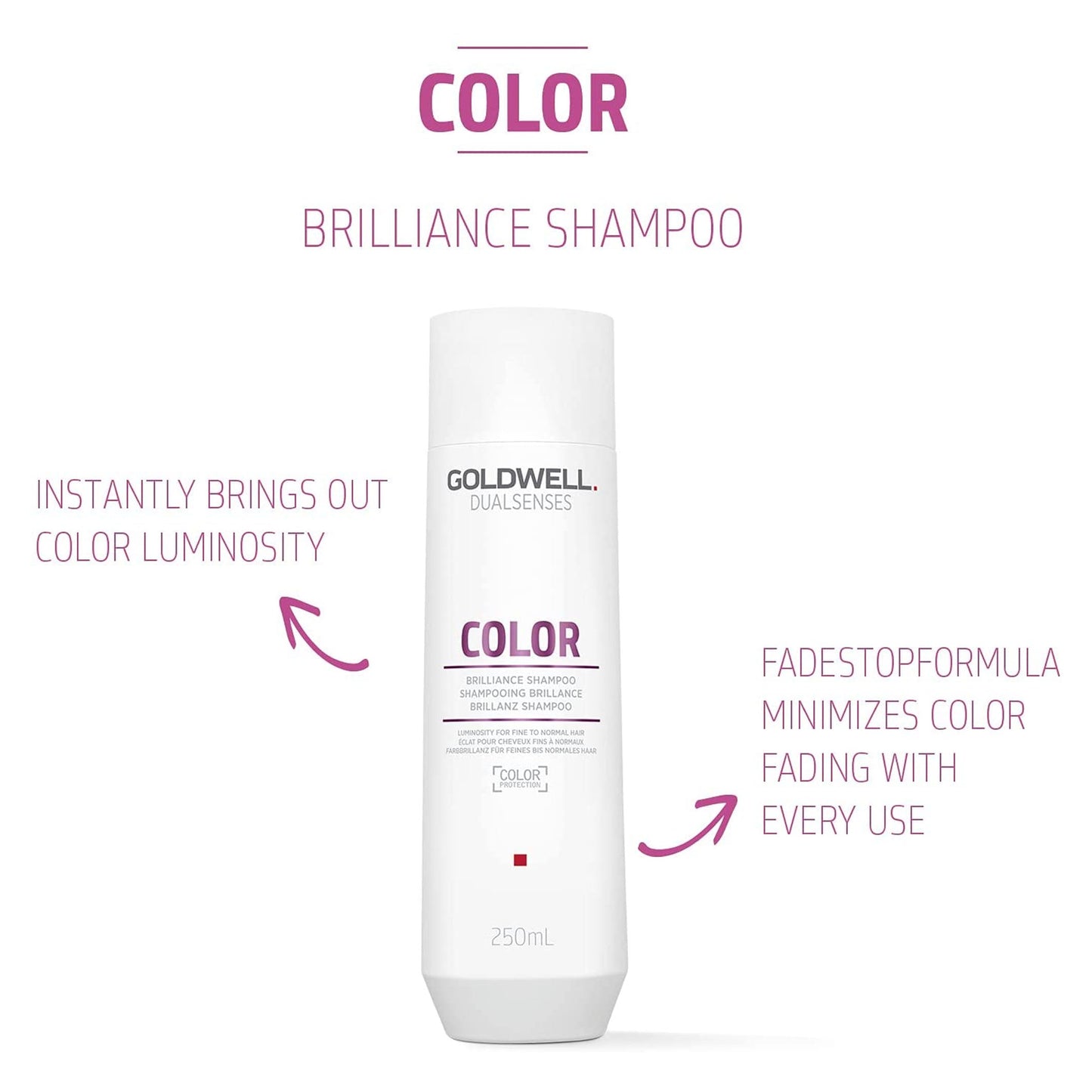 Goldwell Dualsenses Color Brilliance Shampoo 250ml - Luminosity For Hair 250ml