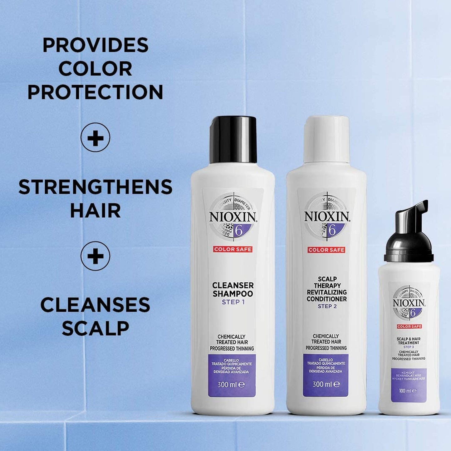 Nioxin System 6 - Set with Shampoo 150ml Conditioner 150ml Treatment 40ml