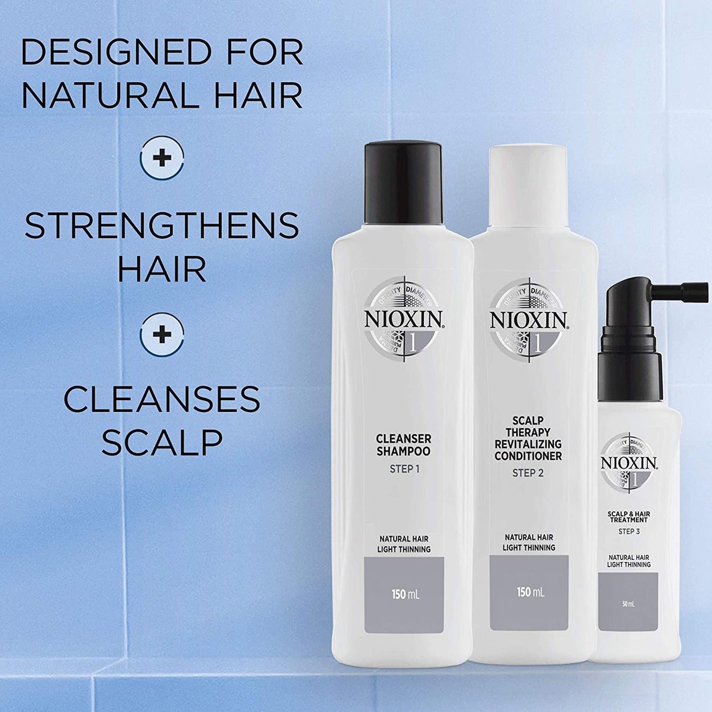 Nioxin System 1 - Set with Shampoo 150ml Conditioner 150ml Treatment 50ml