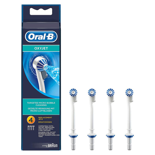 Oral B OxyJet Replacement Jets - Targeted Micro Bubble Cleaning - PACK OF 4