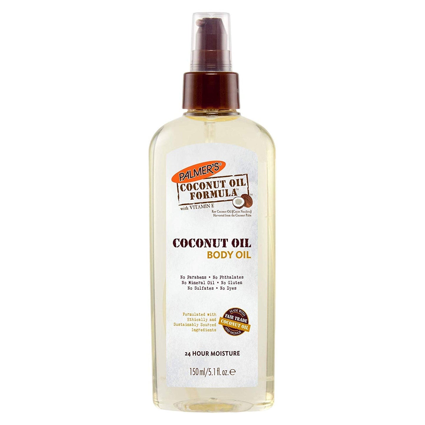 Palmer's Coconut Oil Body Oil with Vitamin E 24Hr Moisture 150ml