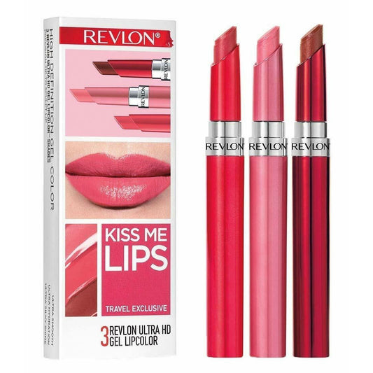 Revlon Ultra HD Gel Lipcolor 3 Piece Set - KISS ME LIPS