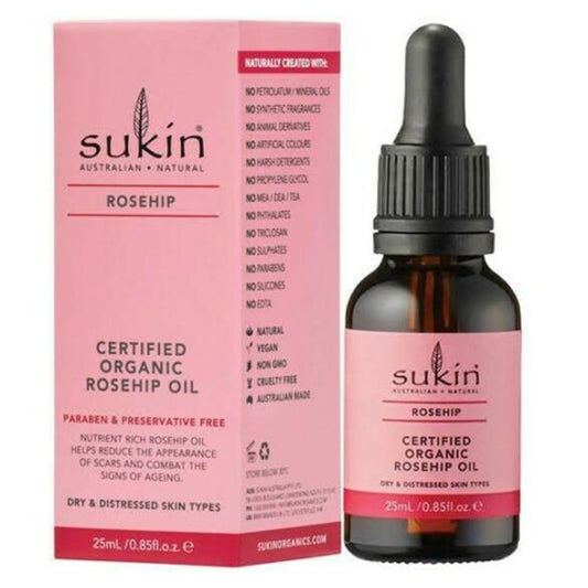 Sukin Australian Natural Certified Organic ROSEHIP Oil (VARIOUS SIZES)