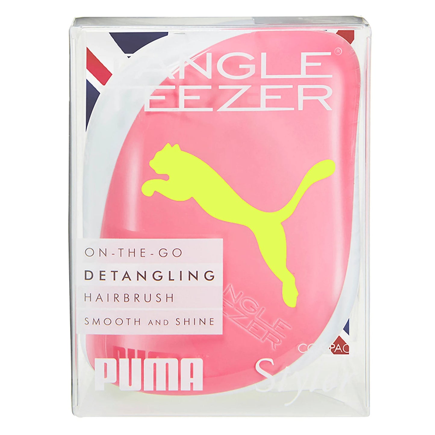 Tanglee Teezer x Puma Compact Styler Detangling Hair Brush - Neon Yellow