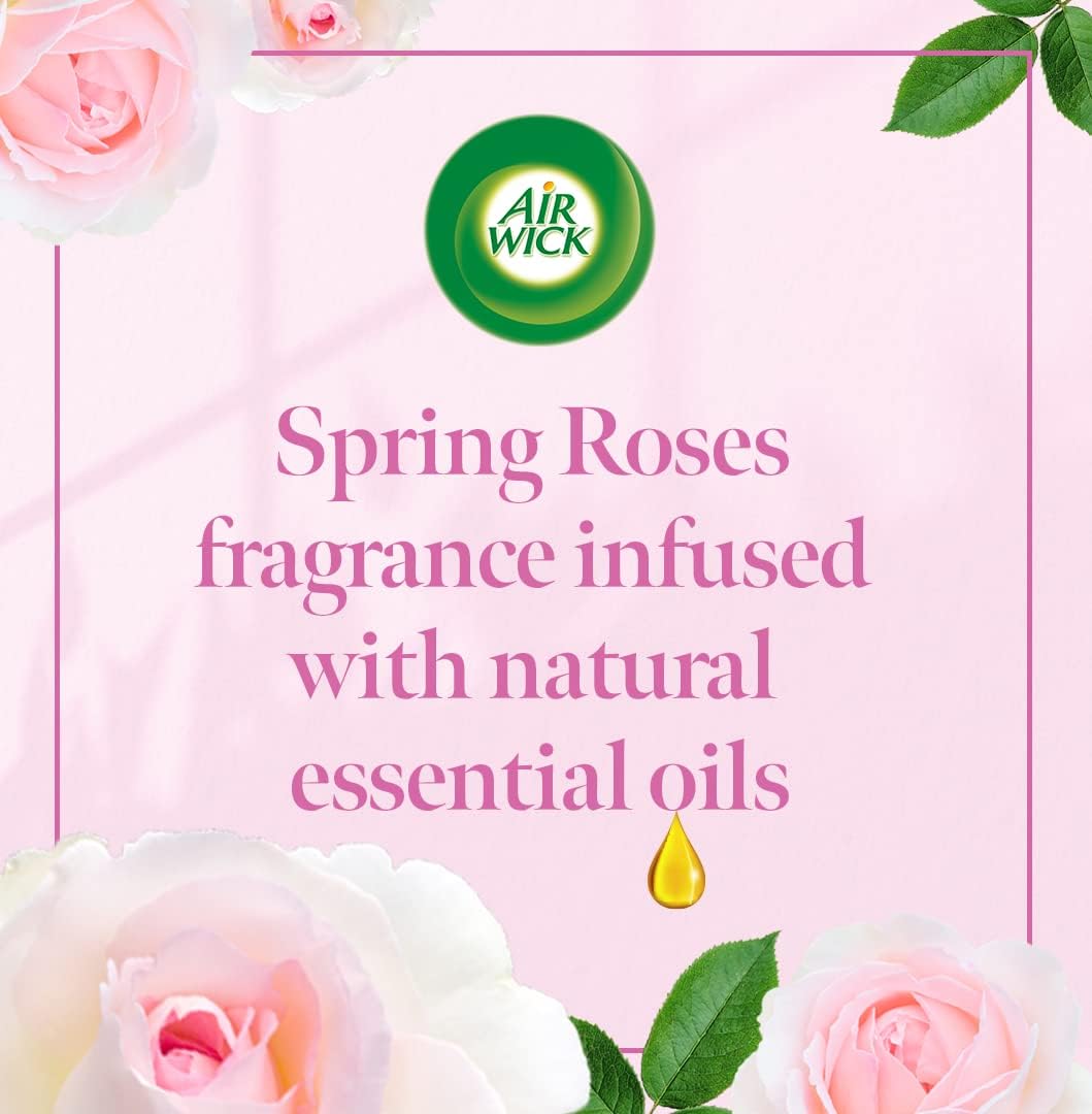 Air Wick Essential Mist Aroma Black Diffuser Kit with Refill - Spring Roses