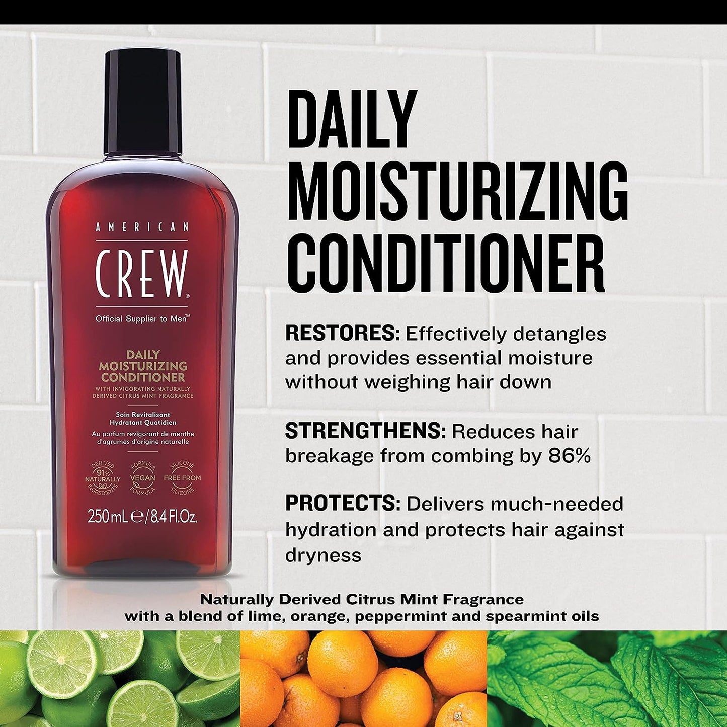 American Crew Daily Moisutirising Conditioner 1000ml - LARGE