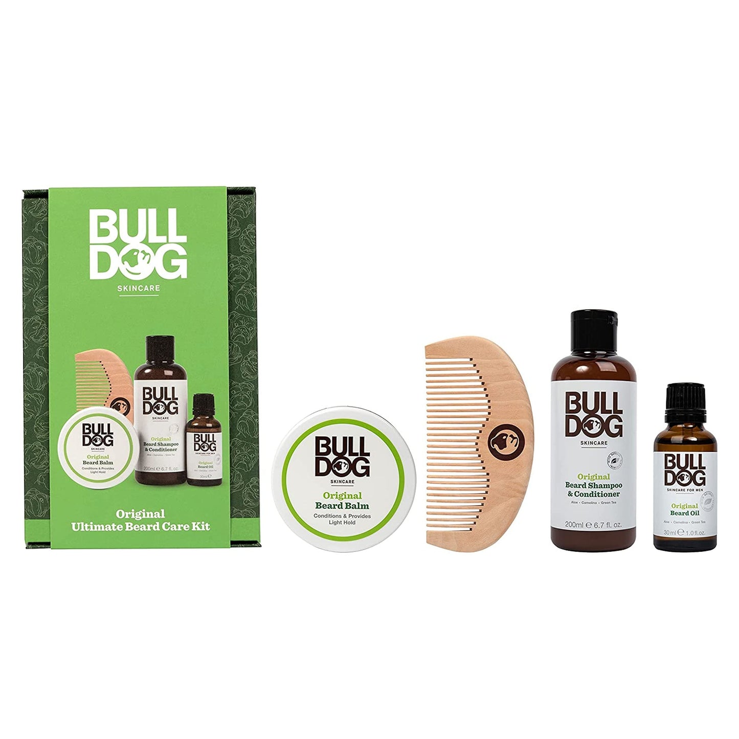 Bulldog Original ULTIMATE BEARD CARE KIT - Beard Oil, Balm, Shampoo and Comb