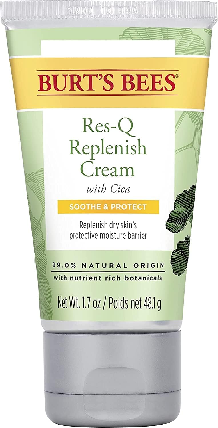 3 PACK - Burt's Bees Res-Q Replenish Cream with Cica for Dry Skin 48.1g