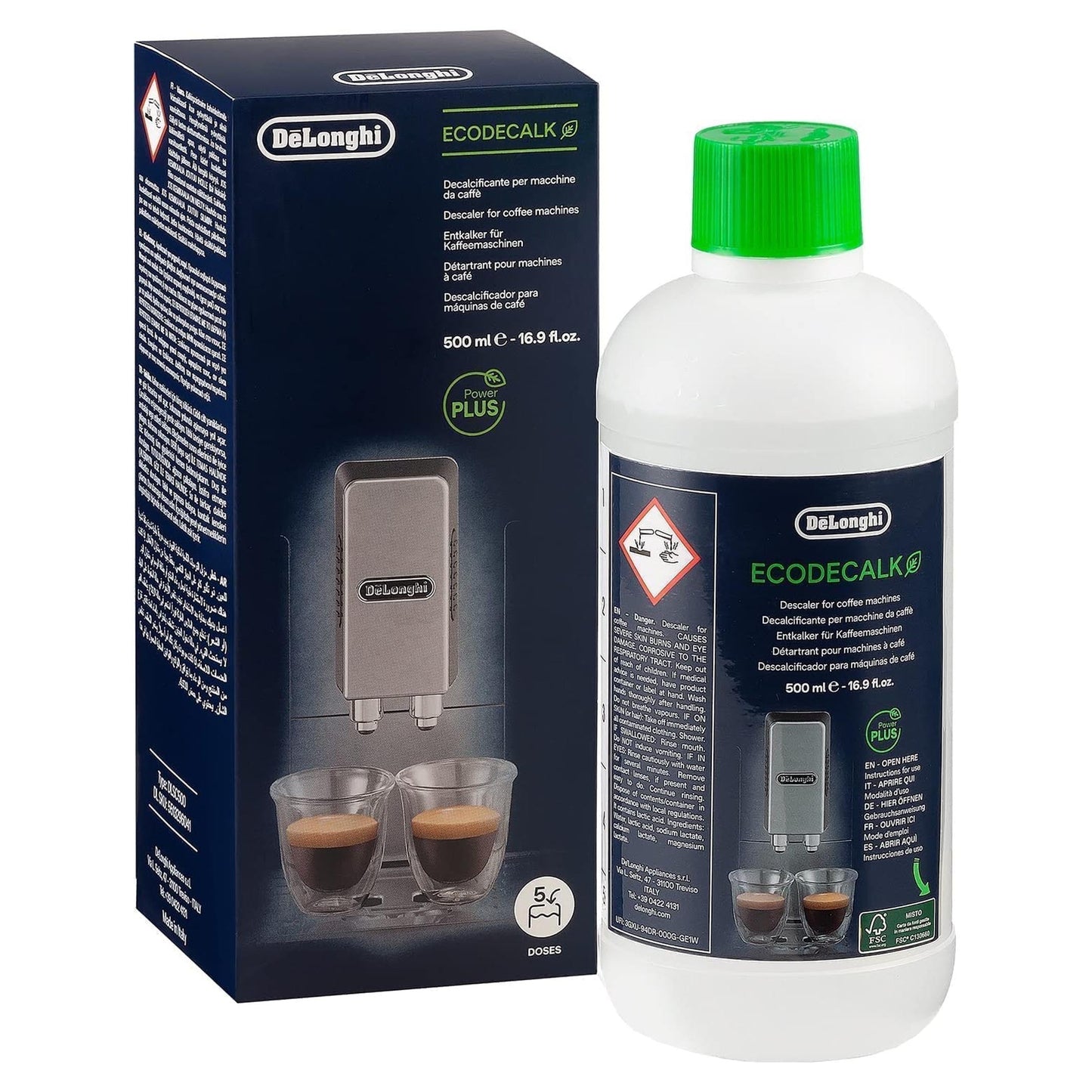 De Longhi EcoDecalk Descaler For Coffee Machine 500ml