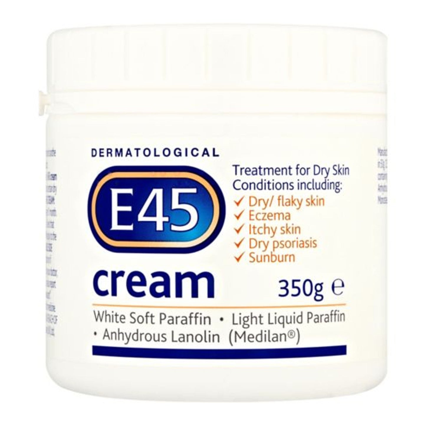 E45 Cream Treatment for Dry Skin and Eczema (VARIOUS SIZES)