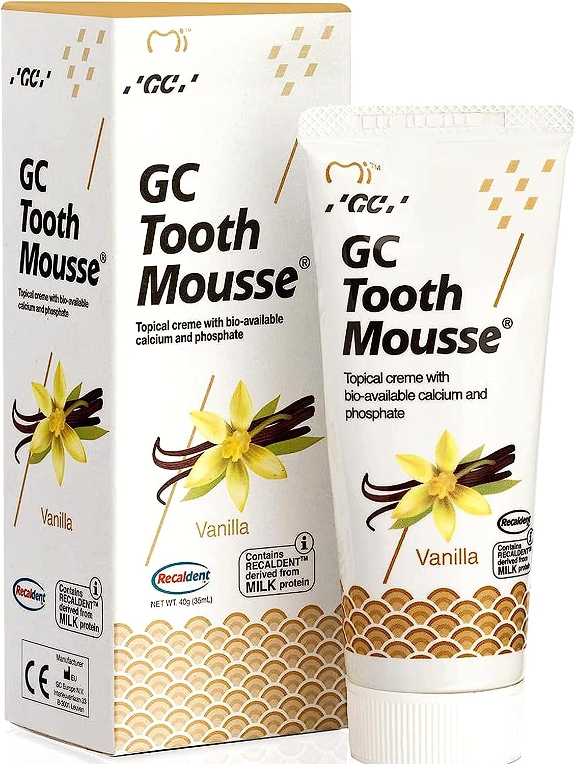 GC Tooth Mousse VANILLA Topical Creme 40g