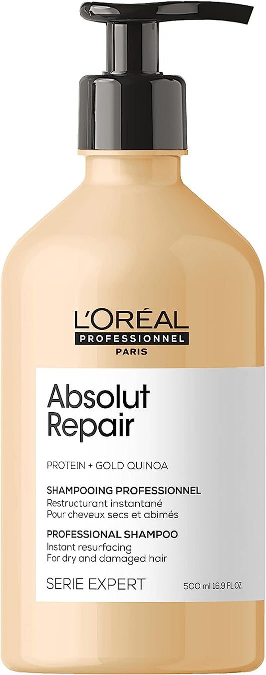 L'Oreal Serie Expert Absolut Repair Gold Quinoa + Protein SHAMPOO (VARIOUS SIZES)