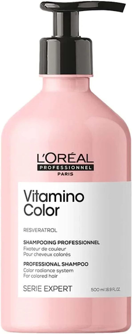 L'Oreal Serie Expert Vitamino Color Resveratrol Radiance Shampoo (VARIOUS SIZES)