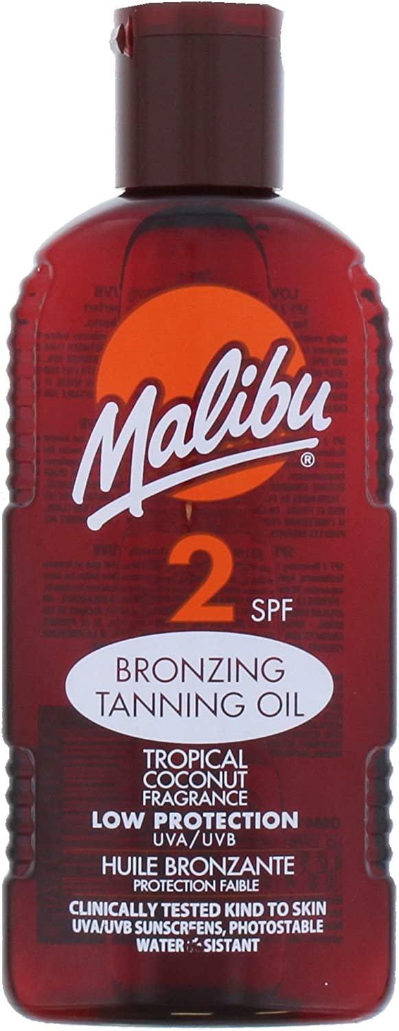 Malibu Sun Protection Bronzing Tanning Oil Coconut Scent - SPF 2 - 200ml