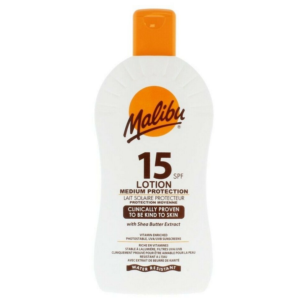 Malibu Medium Protection Water Resistant SPF 15 Sun-Screen Lotion (VARIOUS SIZES)