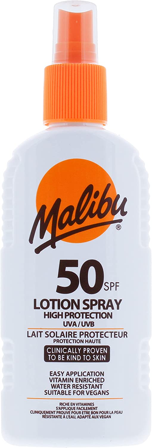 Malibu Sun Protection Lotion SPRAY SPF 50 Water Resistant 200ml