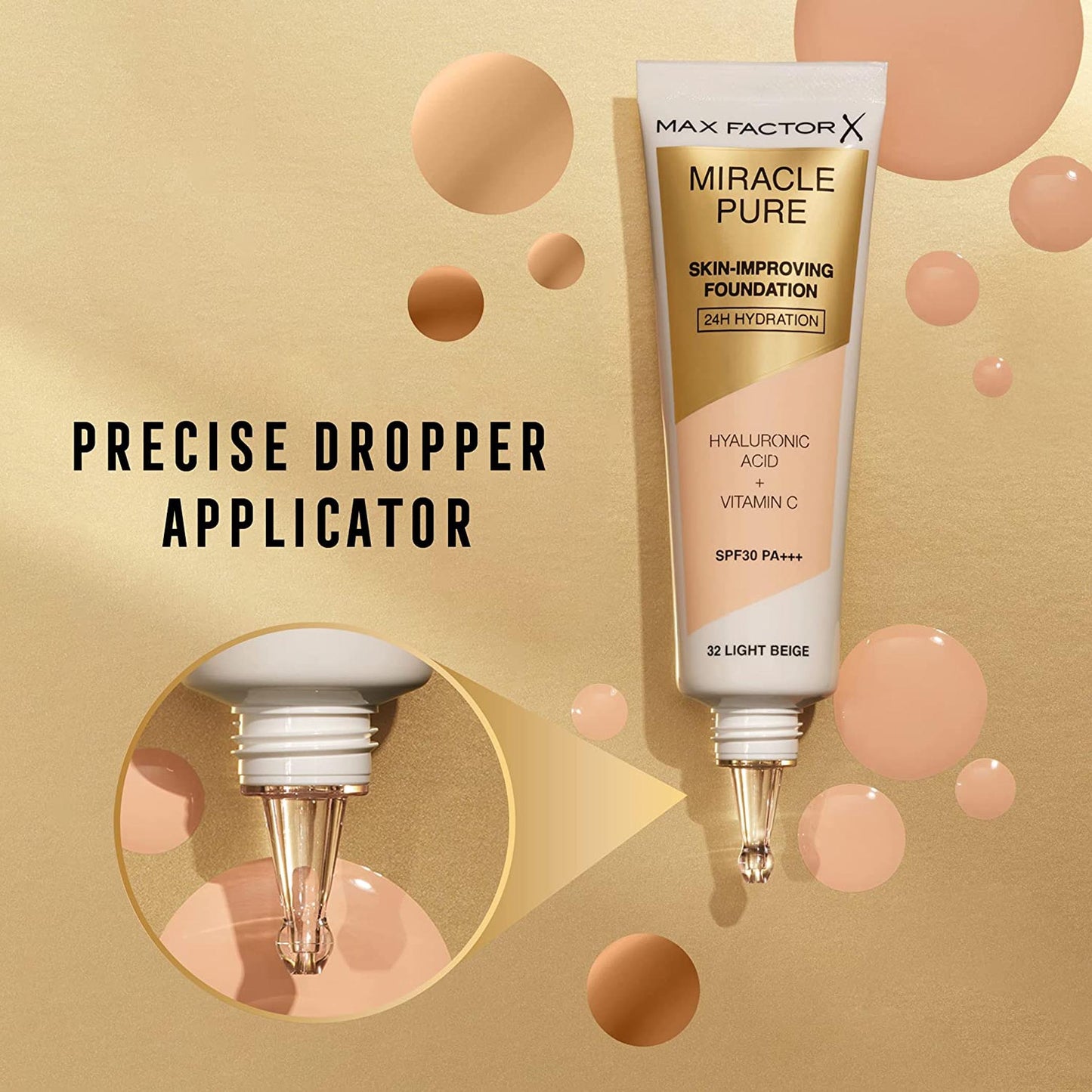 Max Factor Miracle Pure Skin Improving Foundation SPF 30 (VARIOUS SHADES)