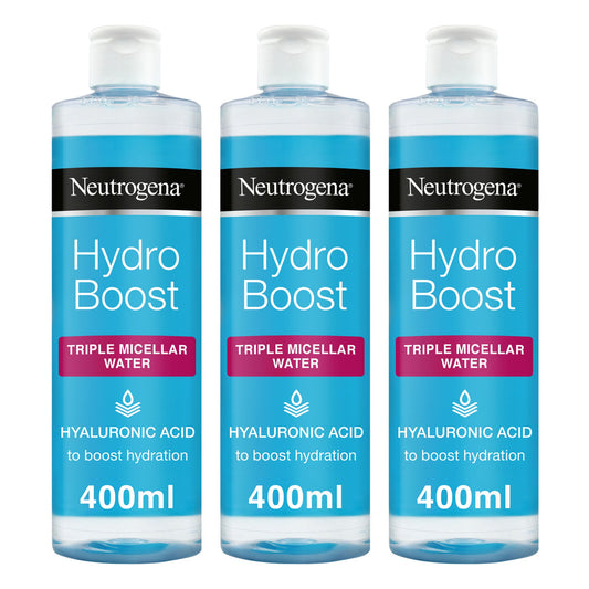 Neutrogena Hydro Boost Triple Micellar Water with Hyaluronic Acid 400ml - 3 PACK