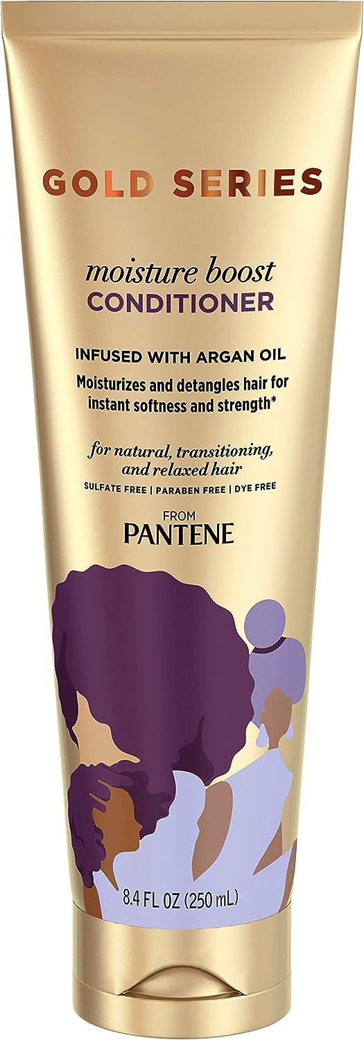 Pantene Gold Series Moisture Boost Conditioner for Curly Hair w/ Argan Oil 250ml