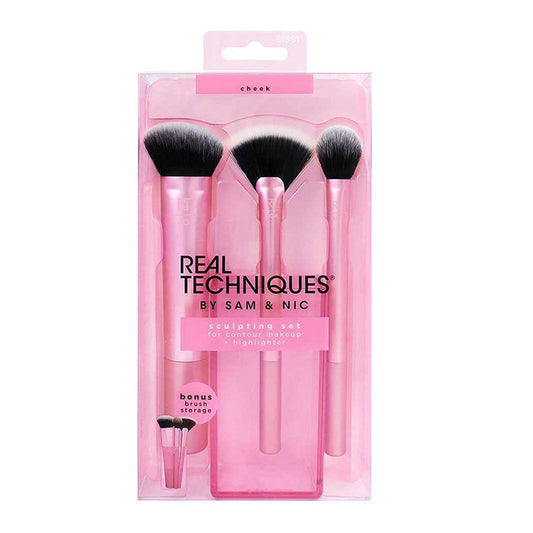 Real Techniques SCULPTING Brush Set For Contour Makeup Highlighter