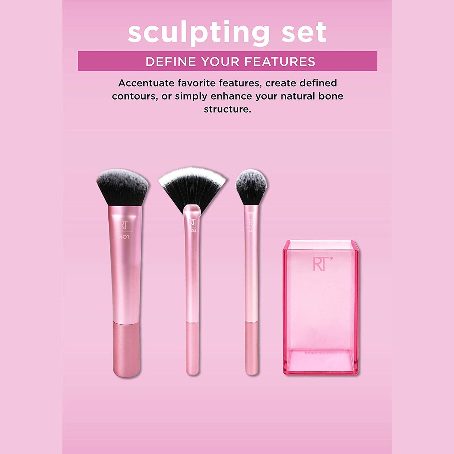 Real Techniques SCULPTING Brush Set For Contour Makeup Highlighter