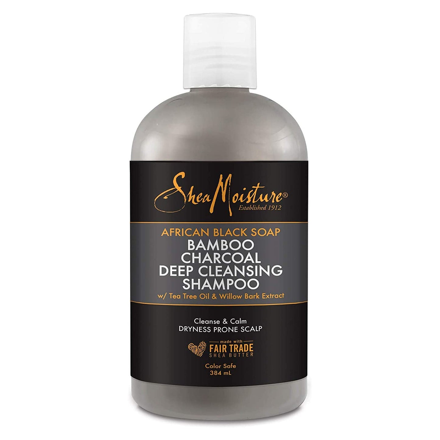 Shea Moisture African Black Soap Bamboo Charcoal Deep Cleansing Shampoo 384ml