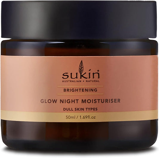 Sukin Brightening Glow Night Moisturiser 50ml with Vitamin C