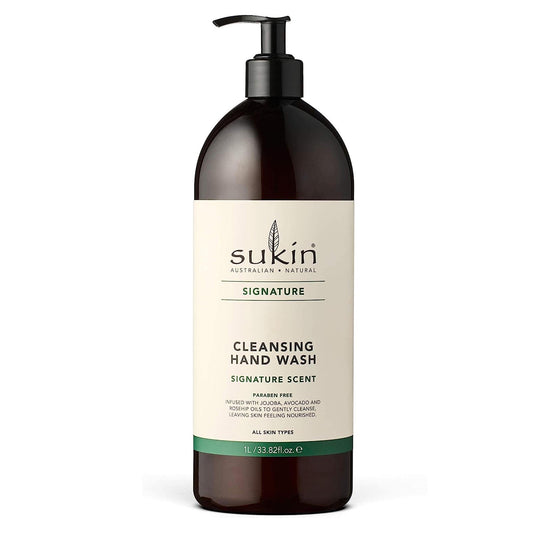 Sukin Natural Signature Cleansing Hand Wash For All Skin Types - 1000ml LARGE