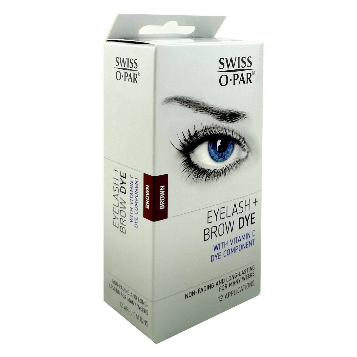 Swiss O Par Eyelash and Brow Dye Tint Color Kit Black Or Brown